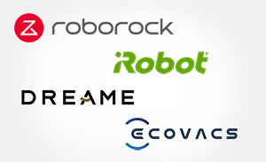 Logos des principales marques de robots aspirateur